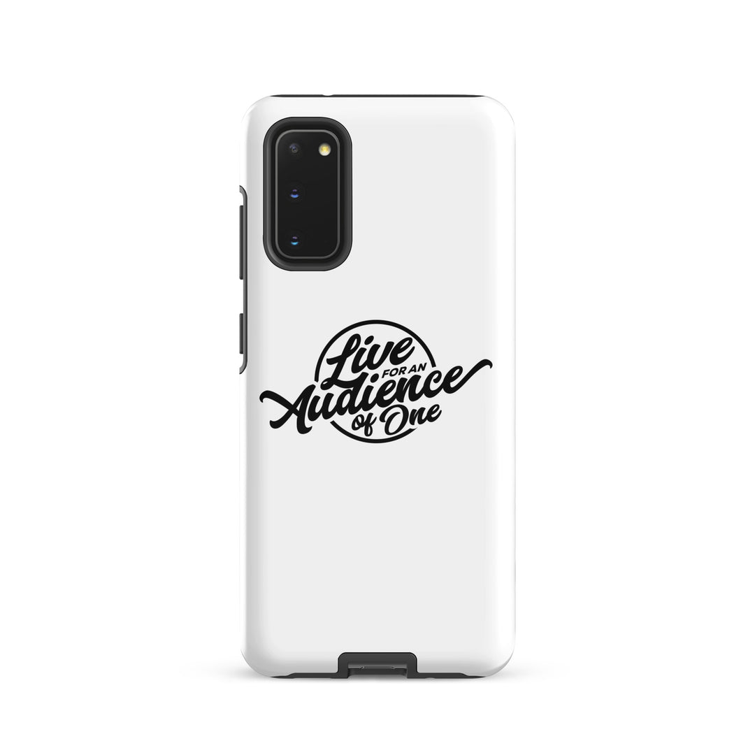 Christian Phone Case Audience of One White for Samsung® Samsung® Phone Cases Glossy Samsung Galaxy S20 