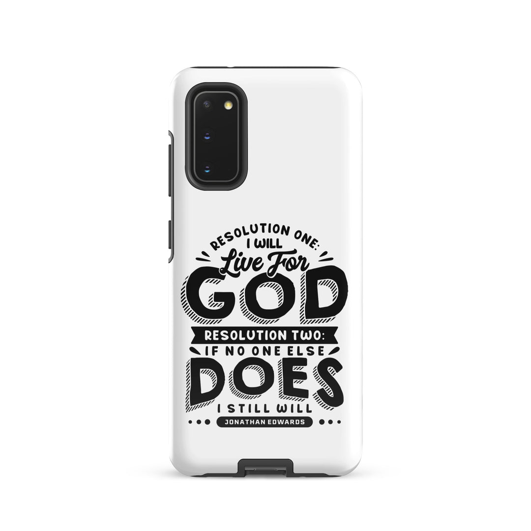 Christian Phone Case Live For God White for Samsung® Samsung® Phone Cases Glossy Samsung Galaxy S20 