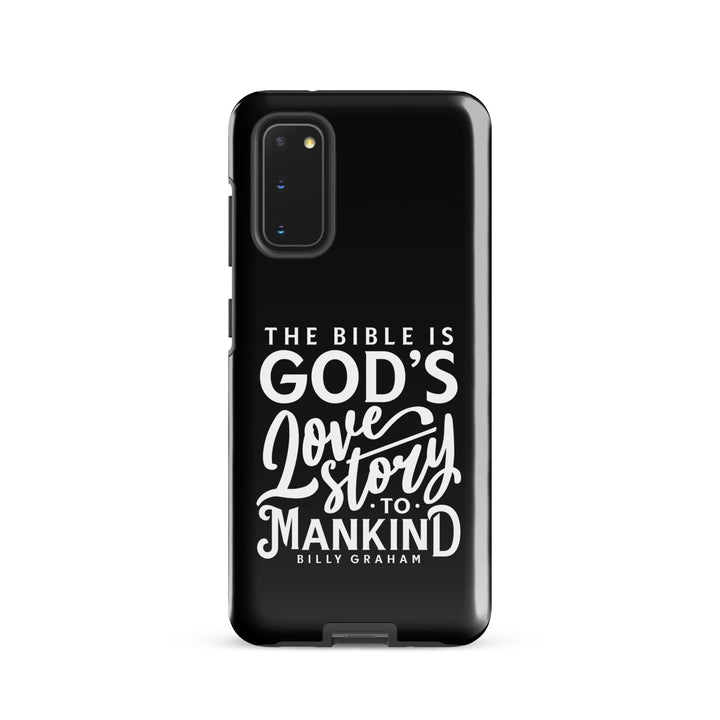 Christian Phone Case God's Love Story Black for Samsung® Samsung® Phone Cases Glossy Samsung Galaxy S20 