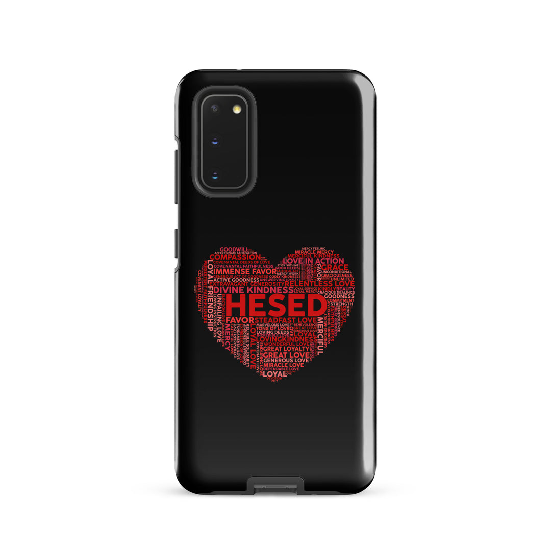 Christian Phone Case Hesed Heart Black for Samsung® Samsung® Phone Cases Glossy Samsung Galaxy S20 