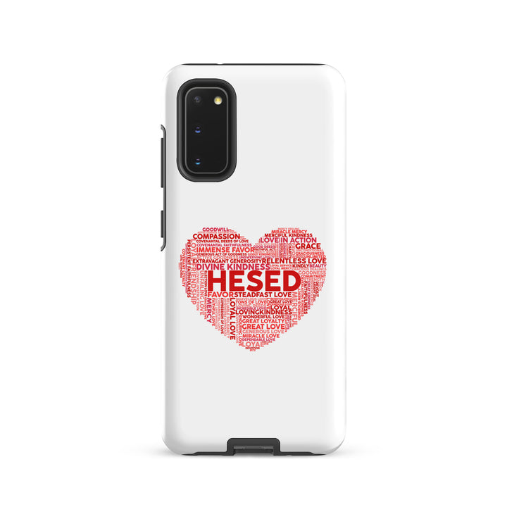 Christian Phone Case Hesed Heart White for Samsung® Samsung® Phone Cases Glossy Samsung Galaxy S20 