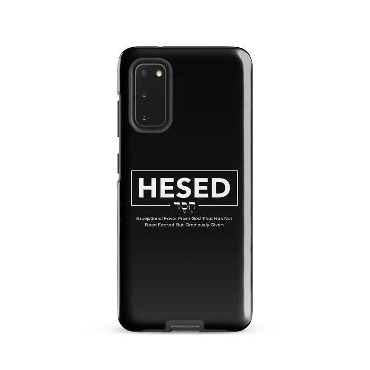 Christian Phone Case Hesed Hebrew Exceptional Favor Black for Samsung® Samsung® Phone Cases Glossy Samsung Galaxy S20 