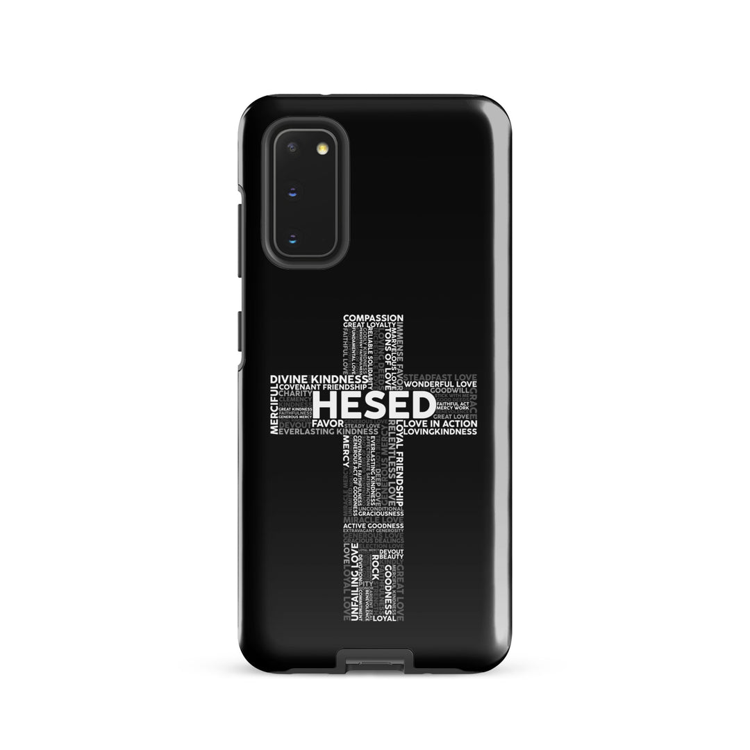 Christian Phone Case Hesed Cross Black for Samsung® Samsung® Phone Cases Glossy Samsung Galaxy S20 