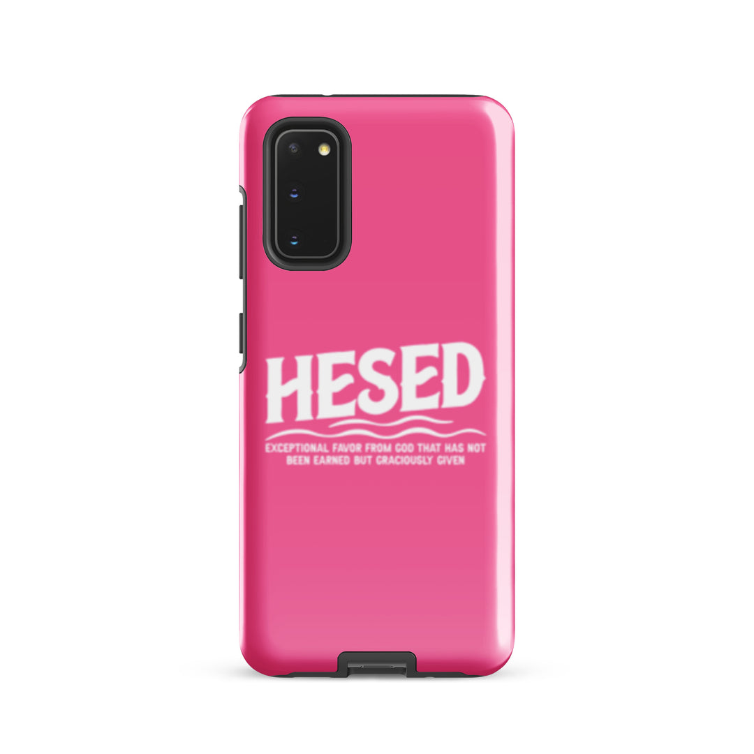 Christian Phone Case Hesed Exceptional Favor Pink for Samsung® Samsung® Phone Cases Glossy Samsung Galaxy S20 