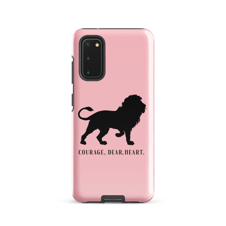 Christian Phone Case Courage Dear Heart Pink for Samsung® Samsung® Phone Cases Glossy Samsung Galaxy S20 