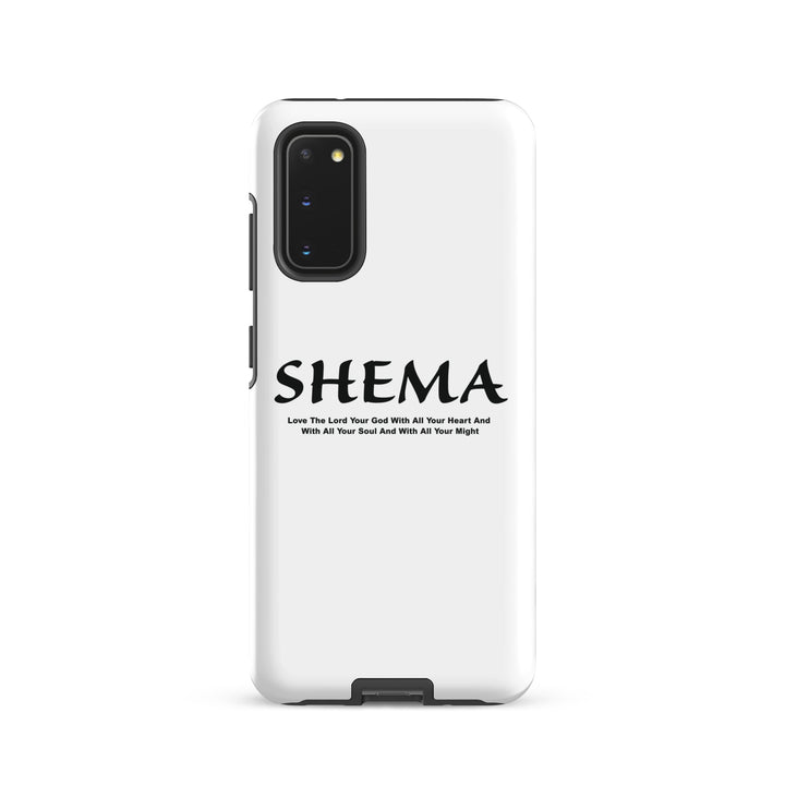 Christian Phone Case Shema Love The Lord White for Samsung® Samsung® Phone Cases Glossy Samsung Galaxy S20 