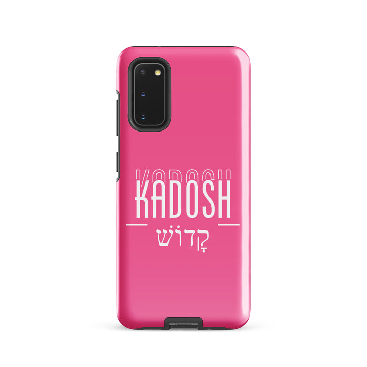 Christian Phone Case Kadosh Hebrew Pink for Samsung® Samsung® Phone Cases Glossy Samsung Galaxy S20 