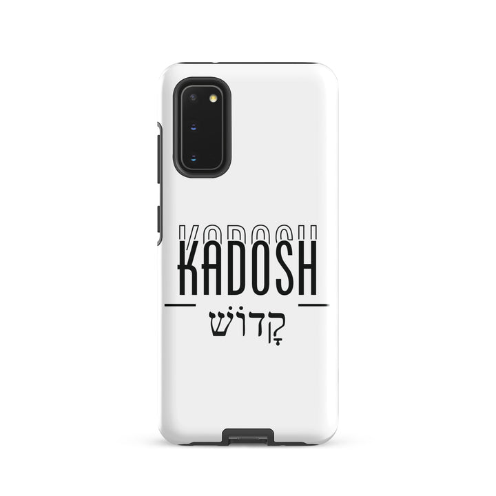 Christian Phone Case Kadosh Hebrew White for Samsung® Samsung® Phone Cases Glossy Samsung Galaxy S20 