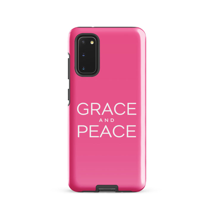 Christian Phone Case Grace and Peace Pink for Samsung® Samsung® Phone Cases Glossy Samsung Galaxy S20 