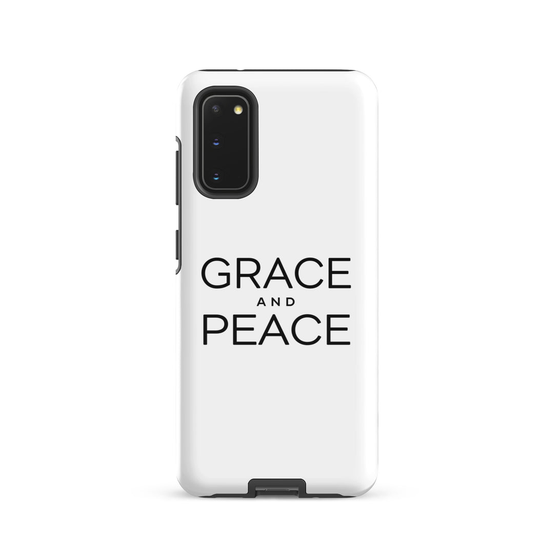 Christian Phone Case Grace and Peace White for Samsung® Samsung® Phone Cases Glossy Samsung Galaxy S20 