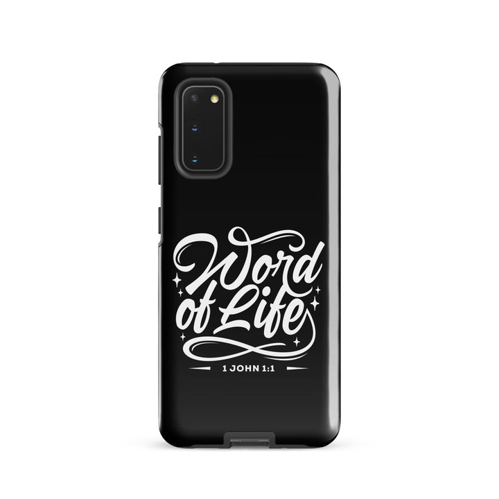 Christian Phone Case Word of Life Black for Samsung® Samsung® Phone Cases Glossy Samsung Galaxy S20 