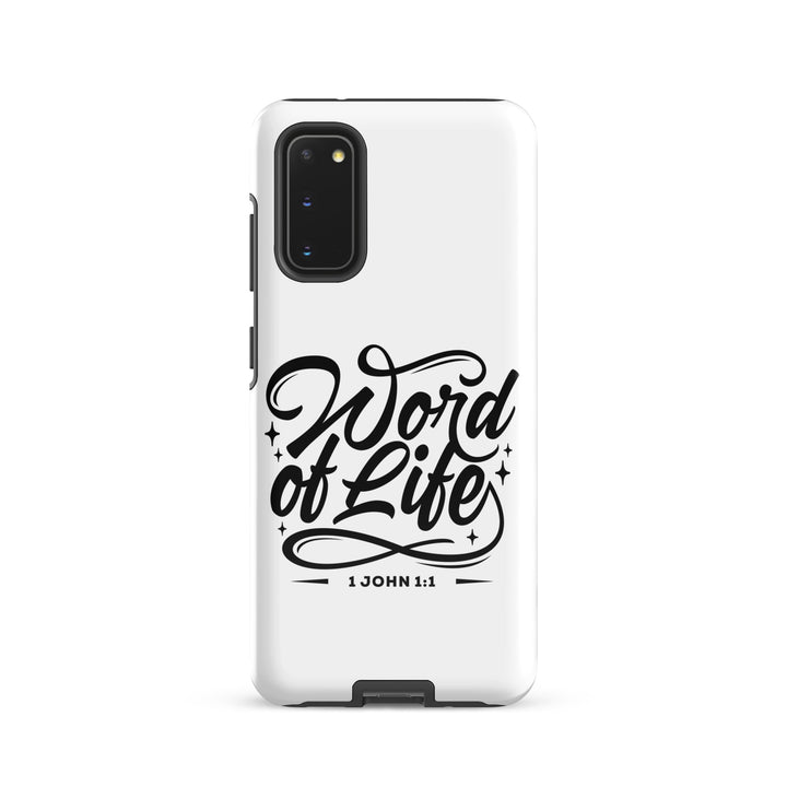 Christian Phone Case Word of Life White for Samsung® Samsung® Phone Cases Glossy Samsung Galaxy S20 