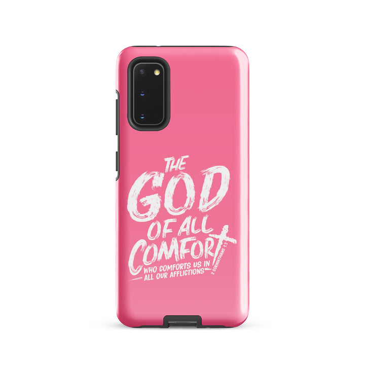 Christian Phone Case God of All Comfort Pink for Samsung® Samsung® Phone Cases Glossy Samsung Galaxy S20 