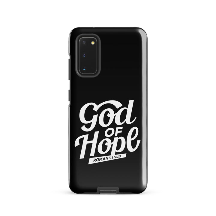 Christian Phone Case God of Hope Black for Samsung® Samsung® Phone Cases Glossy Samsung Galaxy S20 