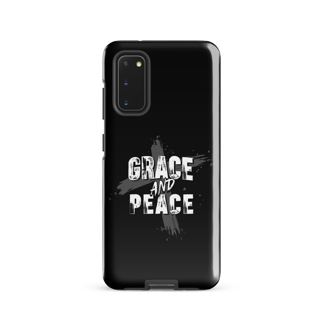 Christian Phone Case Grace and Peace Cross Black for Samsung® Samsung® Phone Cases Glossy Samsung Galaxy S20 