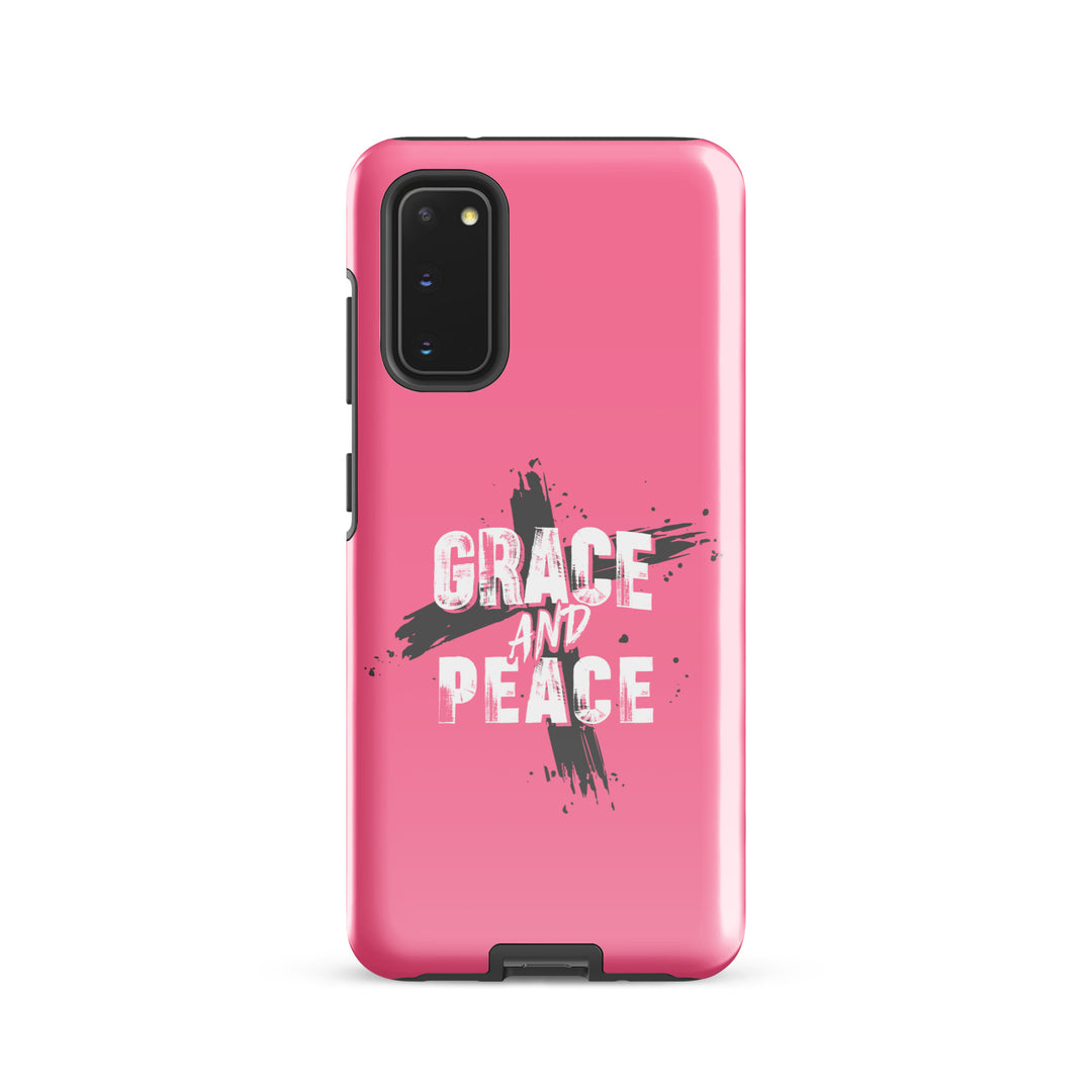 Christian Phone Case Grace and Peace Pink for Samsung® Samsung® Phone Cases Glossy Samsung Galaxy S20 