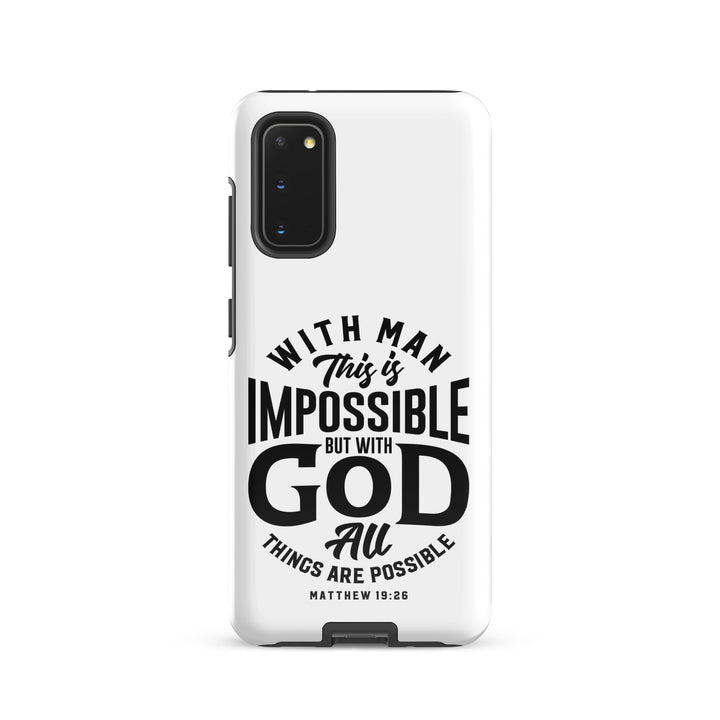 Christian Phone Case All Things Possible White for Samsung® Samsung® Phone Cases Glossy Samsung Galaxy S20 