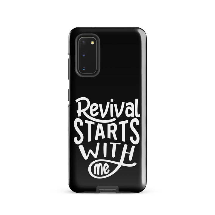 Christian Phone Case Revival Starts With Me Black for Samsung® Samsung® Phone Cases Glossy Samsung Galaxy S20 