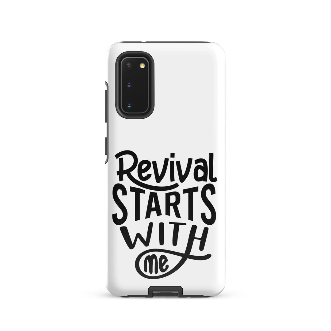 Christian Phone Case Revival Starts With Me White for Samsung® Samsung® Phone Cases Glossy Samsung Galaxy S20 