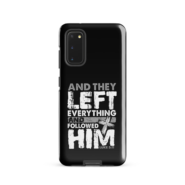 Christian Phone Case Left Everything Cross Black for Samsung® Samsung® Phone Cases Glossy Samsung Galaxy S20 