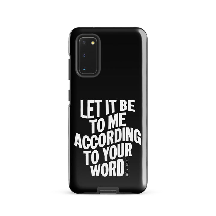 Christian Phone Case According To Your Word Black for Samsung® Samsung® Phone Cases Glossy Samsung Galaxy S20 