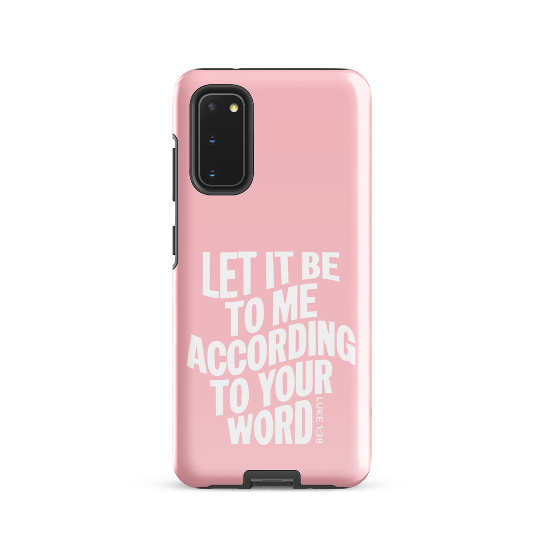 Christian Phone Case According To Your Word Pink for Samsung® Samsung® Phone Cases Glossy Samsung Galaxy S20 