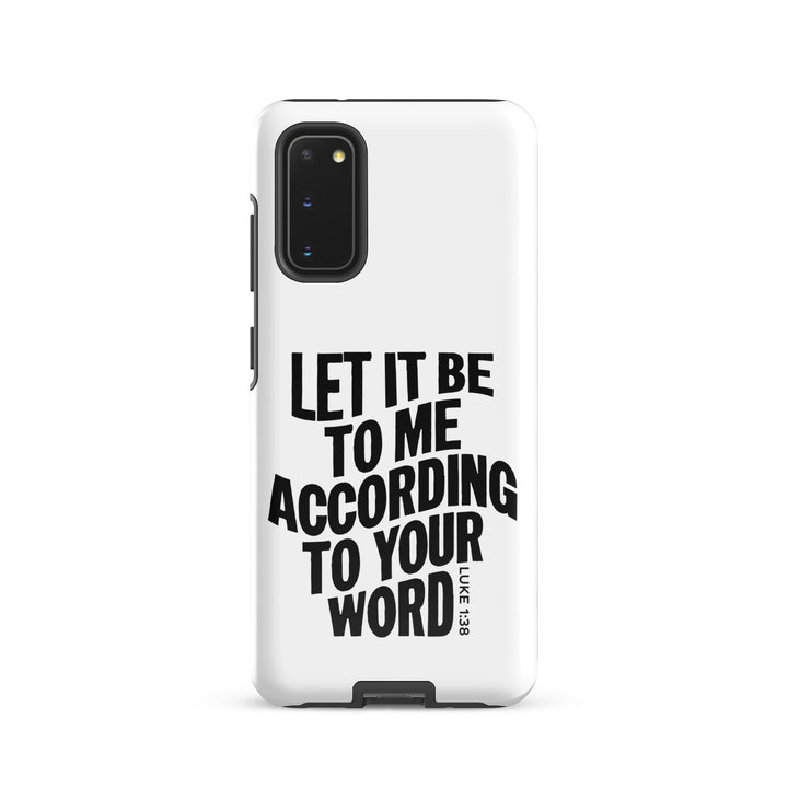 Christian Phone Case According To Your Word White for Samsung® Samsung® Phone Cases Glossy Samsung Galaxy S20 