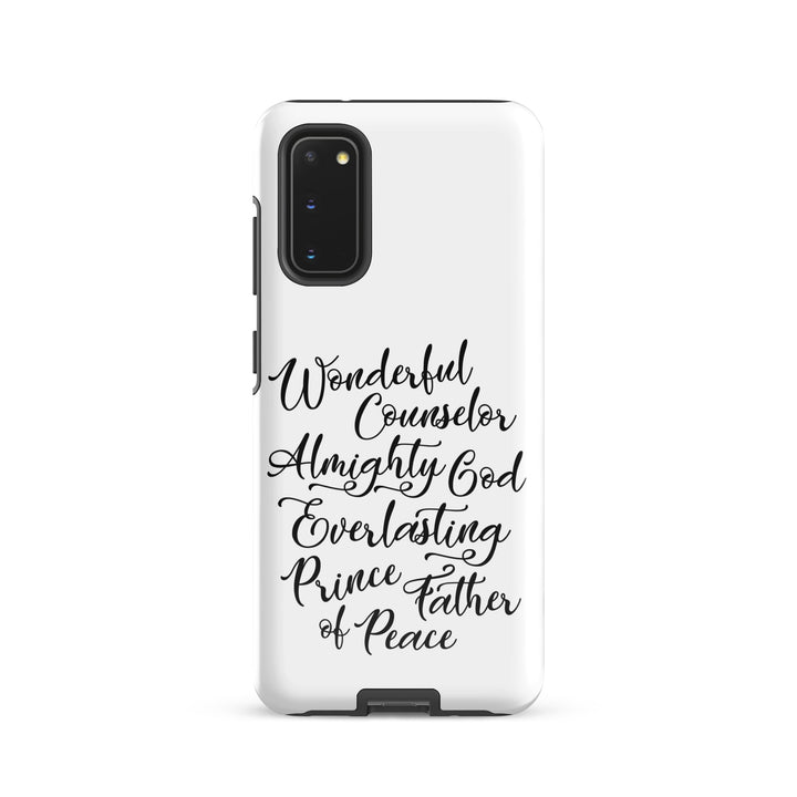 Christian Phone Case Wonderful Counselor White for Samsung® Samsung® Phone Cases Glossy Samsung Galaxy S20 