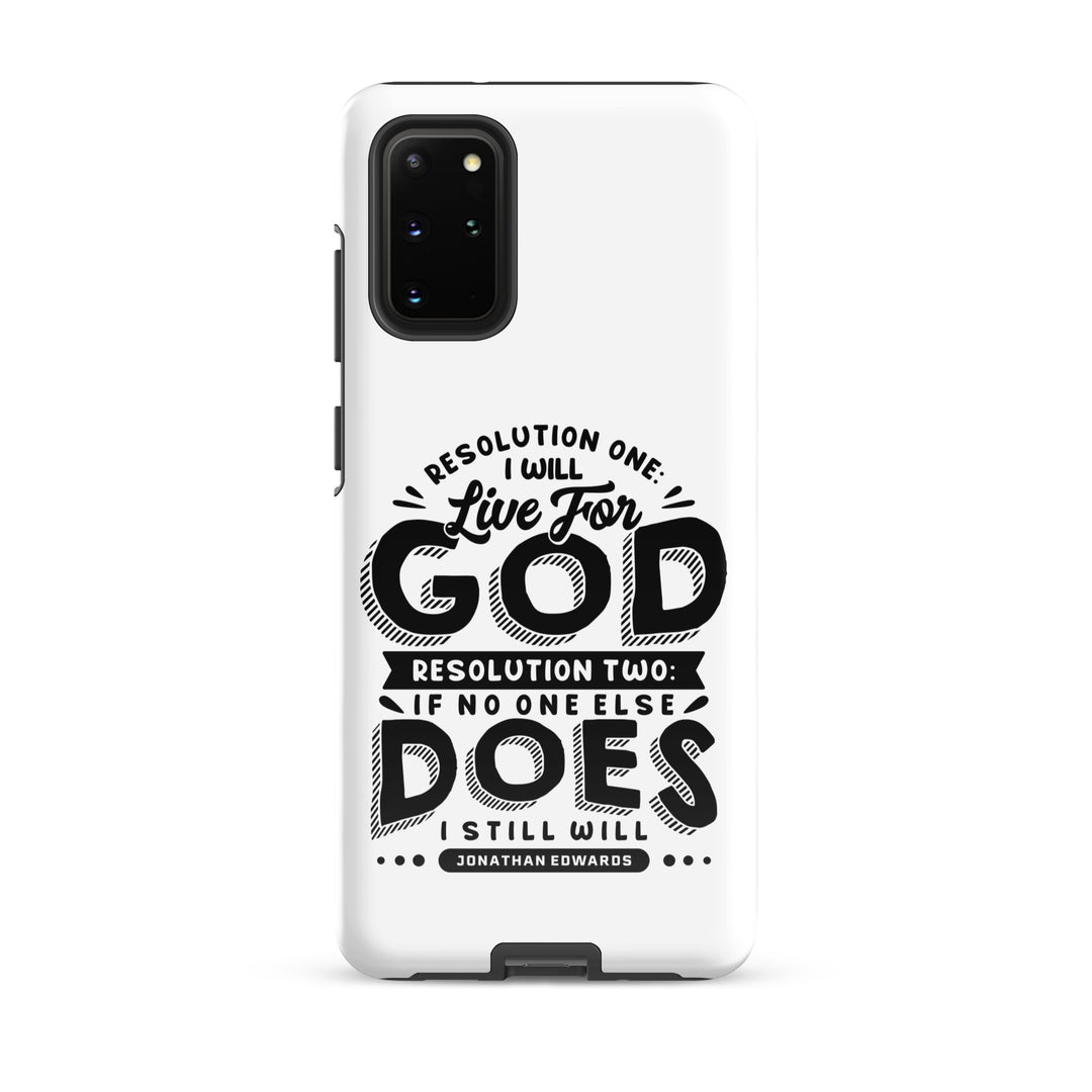 Christian Phone Case Live For God White for Samsung® Samsung® Phone Cases Glossy Samsung Galaxy S20 Plus 