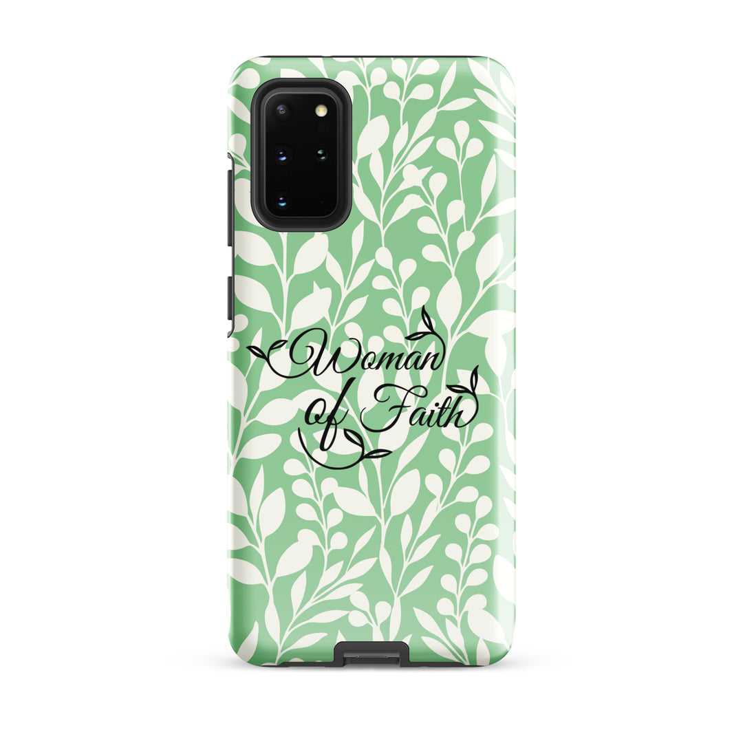 Christian Phone Case Woman of Faith Green for Samsung® Samsung® Phone Cases Glossy Samsung Galaxy S20 Plus 