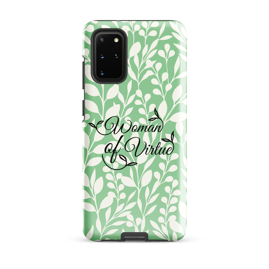 Christian Phone Case Woman of Virtue Green for Samsung® Samsung® Phone Cases Glossy Samsung Galaxy S20 Plus 