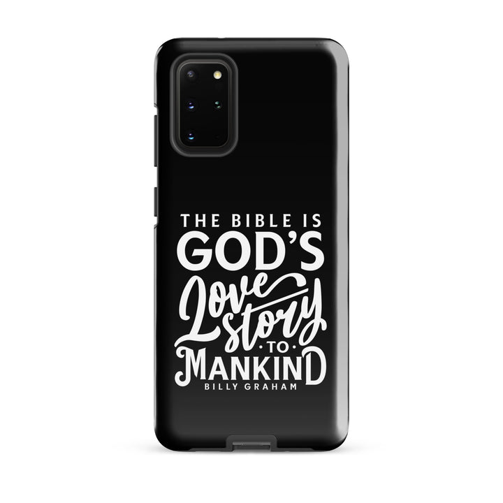 Christian Phone Case God's Love Story Black for Samsung® Samsung® Phone Cases Glossy Samsung Galaxy S20 Plus 