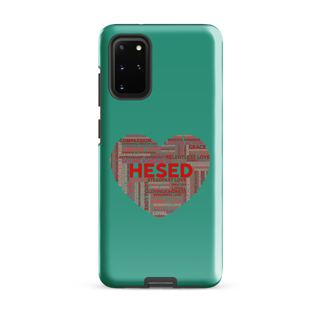 Christian Phone Case Hesed Heart Teal for Samsung® Samsung® Phone Cases Glossy Samsung Galaxy S20 Plus 