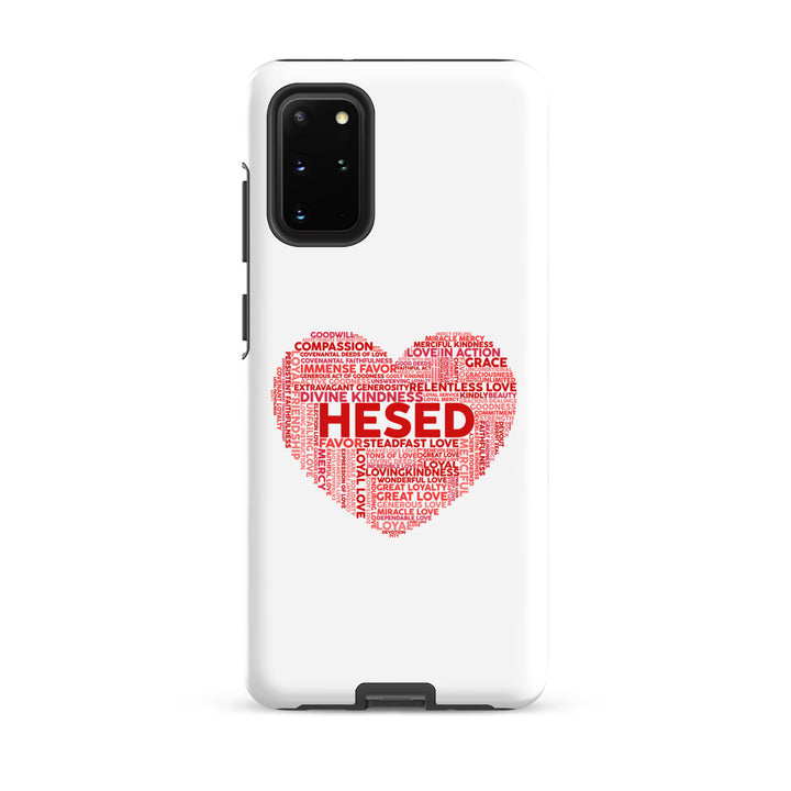 Christian Phone Case Hesed Heart White for Samsung® Samsung® Phone Cases Glossy Samsung Galaxy S20 Plus 