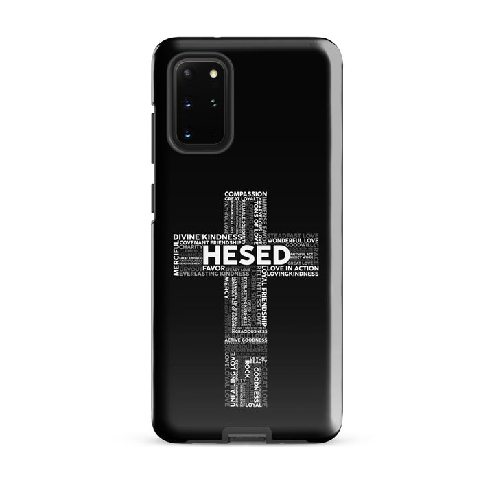 Christian Phone Case Hesed Cross Black for Samsung® Samsung® Phone Cases Glossy Samsung Galaxy S20 Plus 