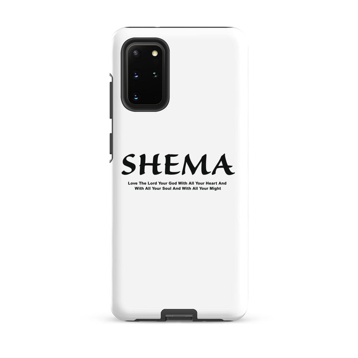 Christian Phone Case Shema Love The Lord White for Samsung® Samsung® Phone Cases Glossy Samsung Galaxy S20 Plus 