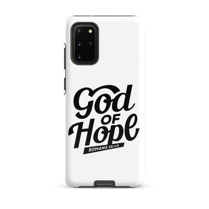 Christian Phone Case God of Hope White for Samsung® Samsung® Phone Cases Glossy Samsung Galaxy S20 Plus 