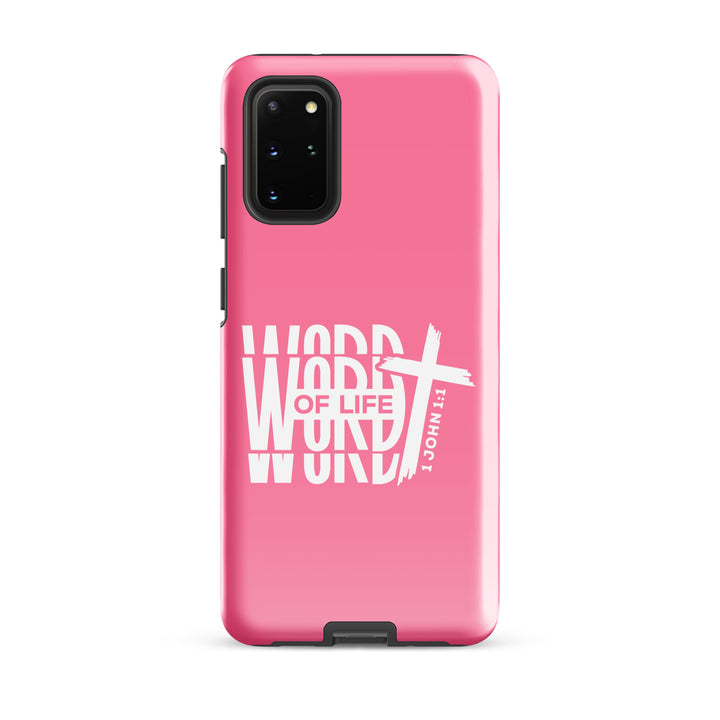 Christian Phone Case Word of Life Cross Pink for Samsung® Samsung® Phone Cases Glossy Samsung Galaxy S20 Plus 