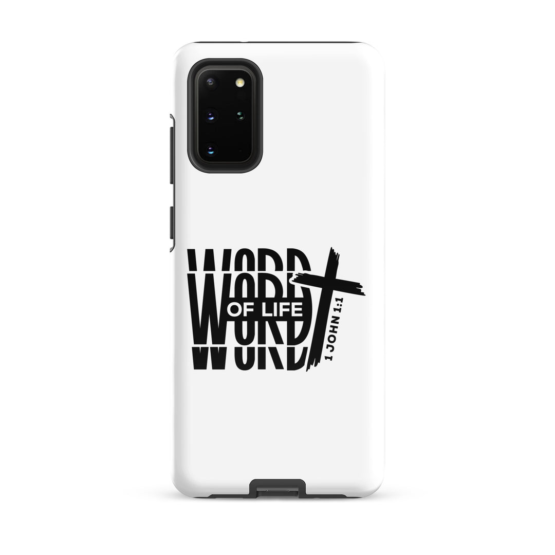 Christian Phone Case Word of Life Cross White for Samsung® Samsung® Phone Cases Glossy Samsung Galaxy S20 Plus 