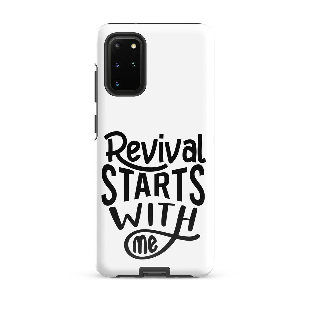 Christian Phone Case Revival Starts With Me White for Samsung® Samsung® Phone Cases Glossy Samsung Galaxy S20 Plus 