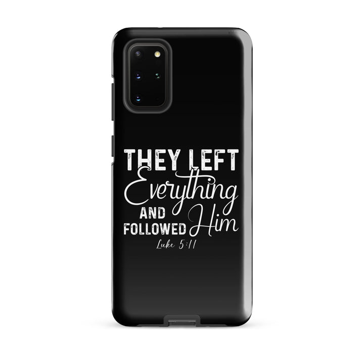 Christian Phone Case Left Everything Black for Samsung® Samsung® Phone Cases Glossy Samsung Galaxy S20 Plus 