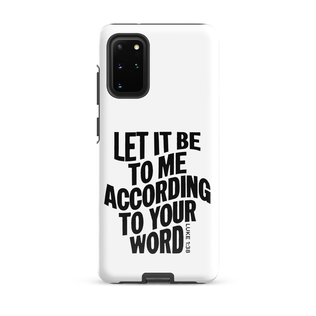 Christian Phone Case According To Your Word White for Samsung® Samsung® Phone Cases Glossy Samsung Galaxy S20 Plus 