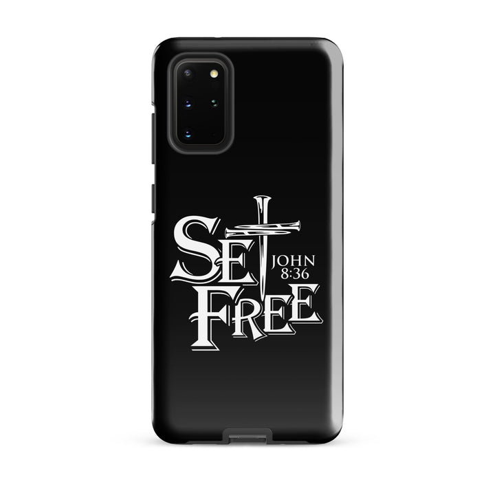 Christian Phone Case Set Free Black for Samsung® Samsung® Phone Cases Glossy Samsung Galaxy S20 Plus 