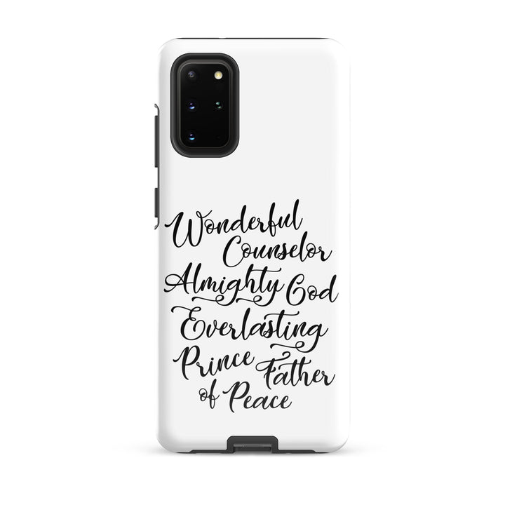 Christian Phone Case Wonderful Counselor White for Samsung® Samsung® Phone Cases Glossy Samsung Galaxy S20 Plus 