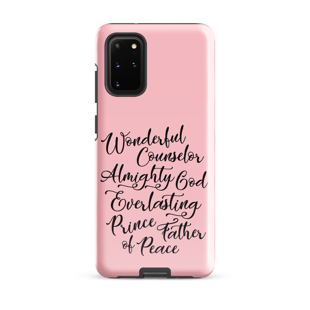 Christian Phone Case Wonderful Counselor Pink for Samsung® Samsung® Phone Cases Glossy Samsung Galaxy S20 Plus 