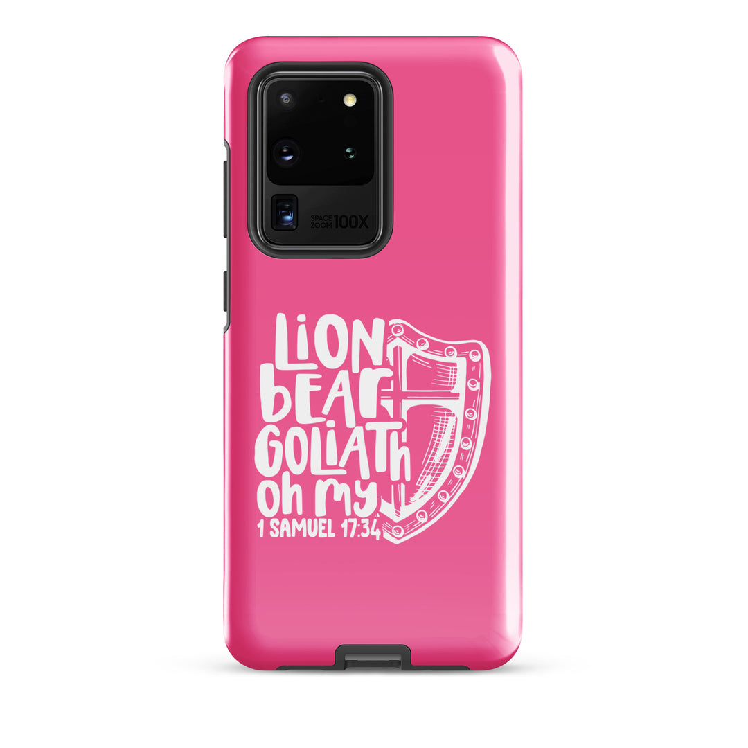 Christian Phone Case Lion Bear Goliath Oh My for Samsung® Samsung® Phone Cases Glossy Samsung Galaxy S20 Ultra 