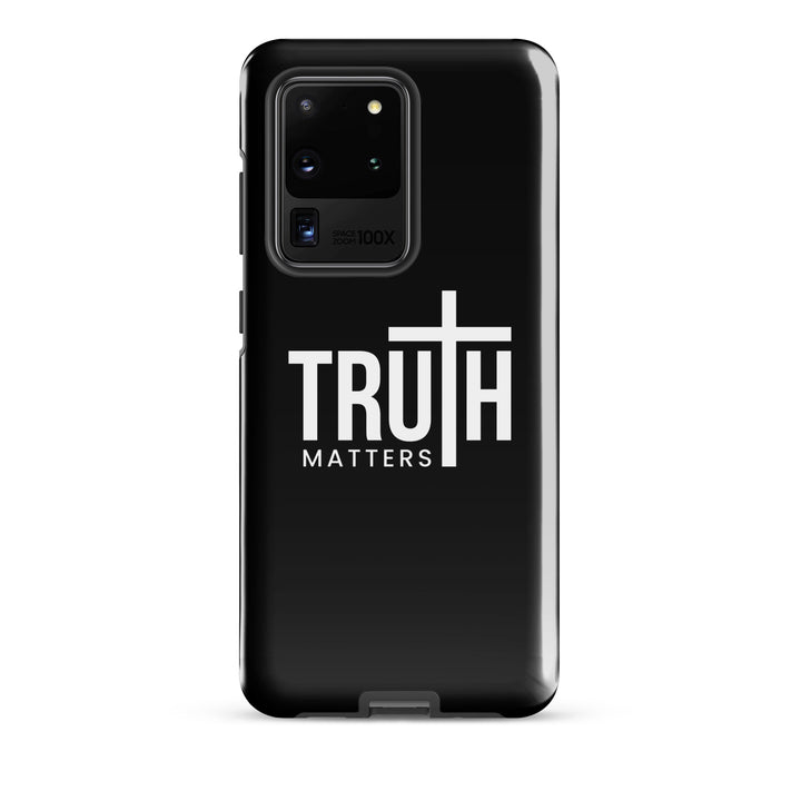 Christian Phone Case Truth Matters Black for Samsung® Samsung® Phone Cases Glossy Samsung Galaxy S20 Ultra 