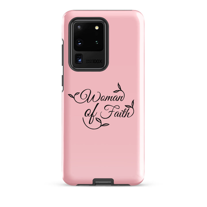 Christian Phone Case Woman of Faith Pink for Samsung® Samsung® Phone Cases Glossy Samsung Galaxy S20 Ultra 