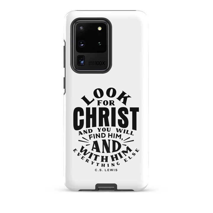 Christian Phone Case Look For Christ White for Samsung® Samsung® Phone Cases Glossy Samsung Galaxy S20 Ultra 