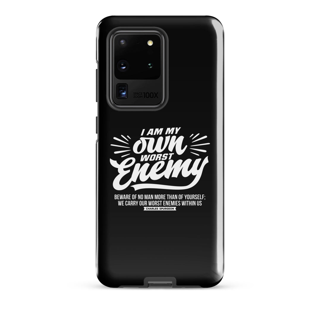 Christian Phone Case Worst Enemy Black for Samsung® Samsung® Phone Cases Glossy Samsung Galaxy S20 Ultra 